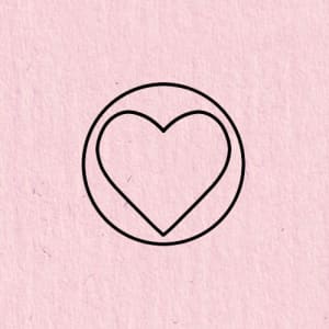 Image of Simple Love Heart (3-5cm)