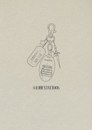 Image of The reader keyring 💖