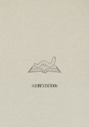 Image of Book worm 💛