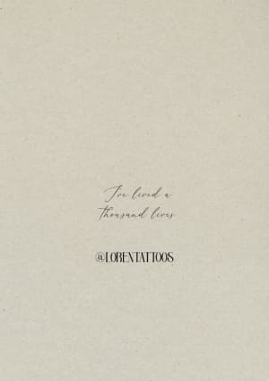 Image of Thousand lives ✨