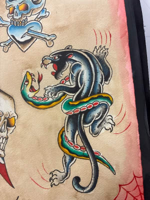 Image of Panther v. snake 