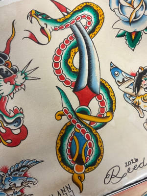 Image of Snake and dagger