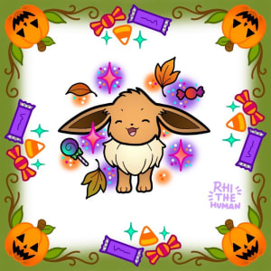 Image of Eevee Halloween ~7cm