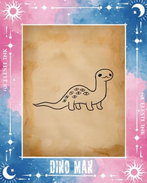 Image of Lil eyes Dino guy - 5CM