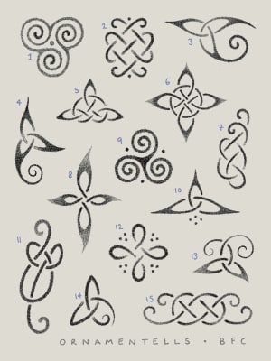 Image of Celtic knot flash sheet