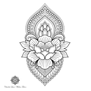 Image of Large Peony Mandala