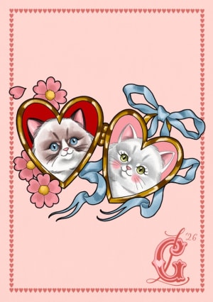 Image of Cat Heart Locket