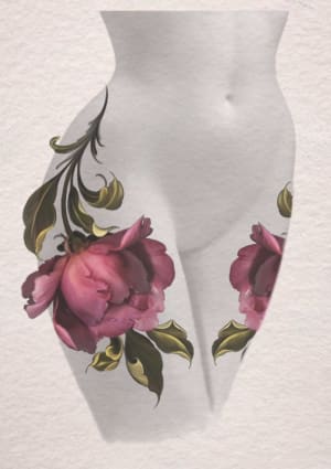 Image of Ornamental Floral (one side)