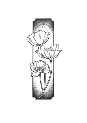 Image of Art Deco Poppies
