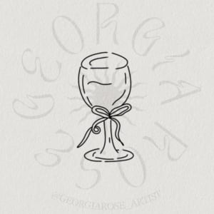 Image of bow wine glass (~2.5-4cm)