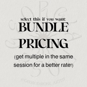Image of BUNDLE PRICING (select if getting multiple)