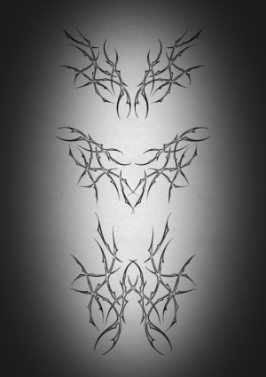 Image of Blackwork 6”- 8”