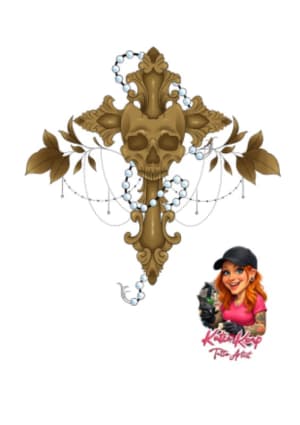 Image of Goth skull jewellery 