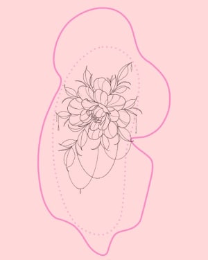 Image of Peony and jewellery hip
