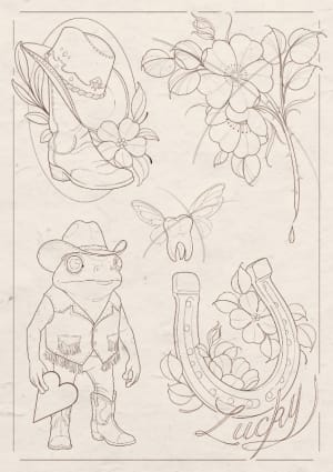 Image of Cowboy Flash - Smaller Designs 