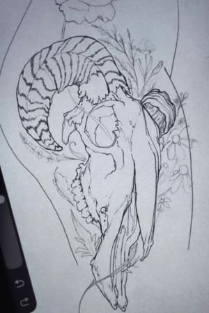 Image of rams skull amongst the wildflowers 