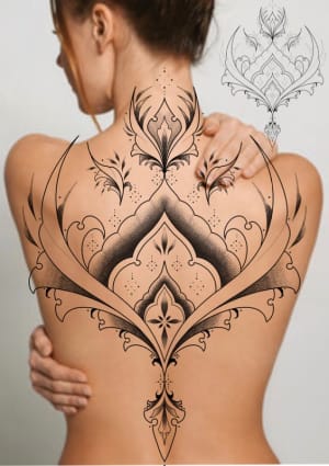 Image of Neotrad back piece £350 per day session