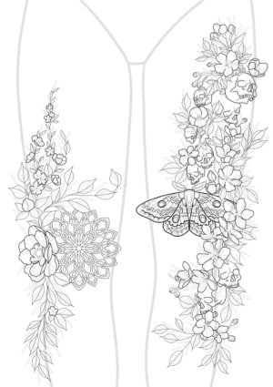 Image of Thigh/side knee flash. £350 per day session 