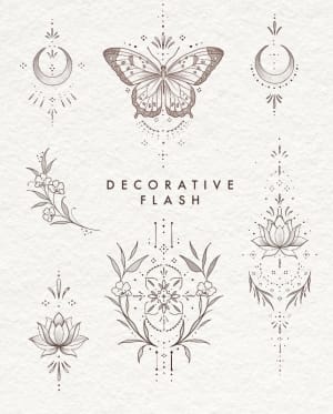 Image of ‘Decorative Flash’ sheet 