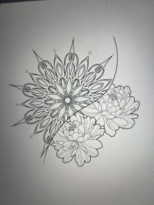 Image of Peonies & Mandala