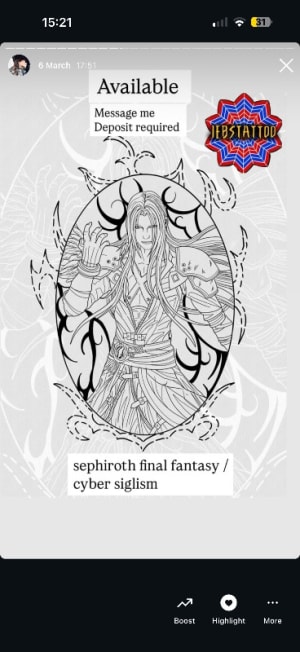 Image of Final fantasy Sephiroth flash 