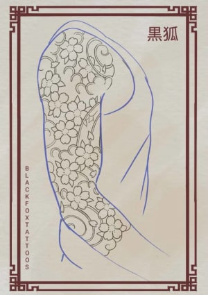 Image of Japanese sakura sleeve 🌸