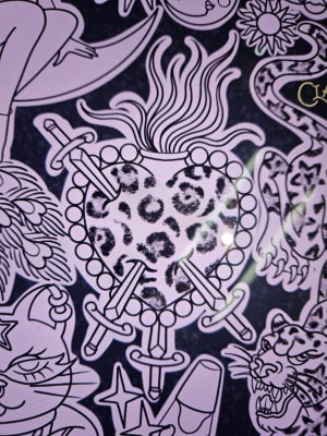 Image of Leopard print sacred heart