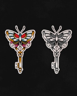 Image of Butterfly key 