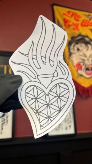 Image of Flower of Life Sacred Heart