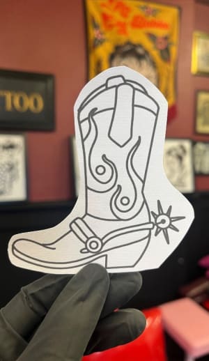 Image of Tribal Flames Boot