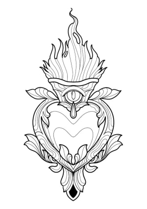 Image of Demon eye Sacred Heart