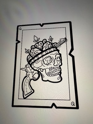 Image of Queen skull 