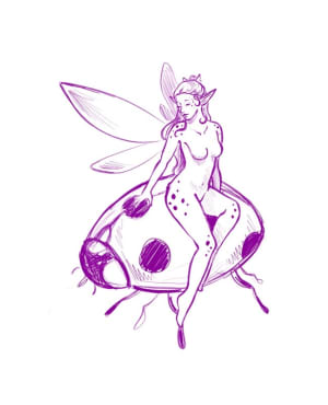 Image of Sitting fairy 2