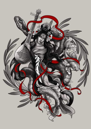 Image of Benzaiten, Goddess of Music