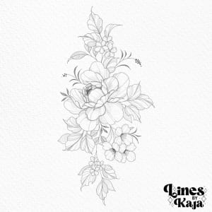 Image of Peony design