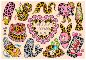 Image of Small leopard print designs