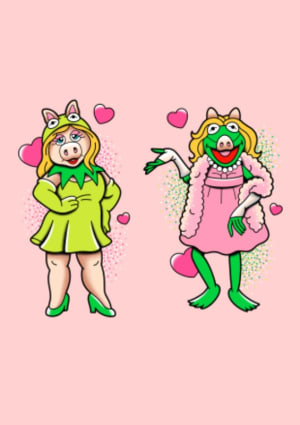Image of Miss Piggy & Kermie