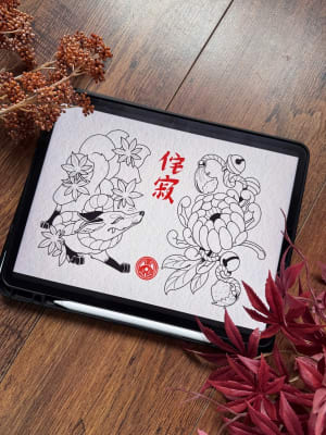 Image of Fox & Chrysanthemum
