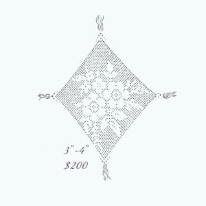 Image of cross stitch diamond 3”-4”