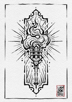 Image of Torchbearer (minimum size 18cm)