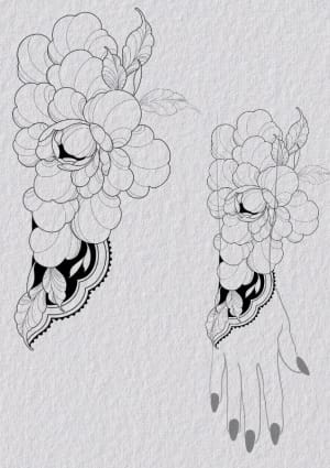 Image of Hand & wrist floral 