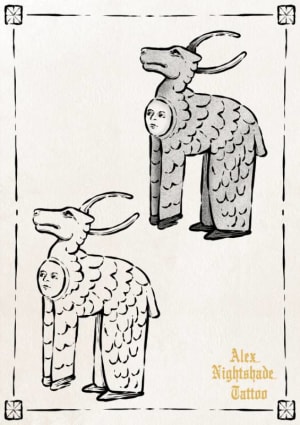 Image of Man in a Deer suit