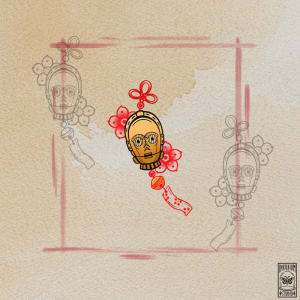 Image of C3P0 Charm 