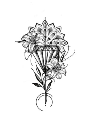 Image of Diamond Lily Geometric 