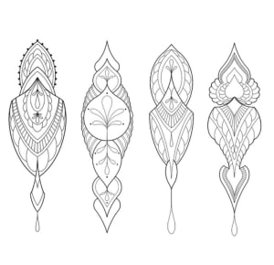 Image of Decorative pieces 1-4.