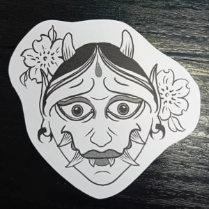 Image of Hanya with flowers