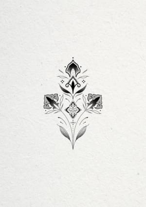 Image of Fineline Ornament with Dotwork Shading