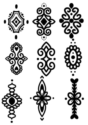 Image of Bold line ornamental