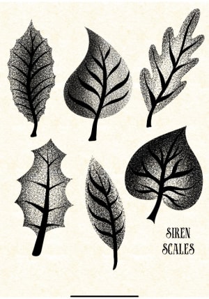 Image of Dot work leaf