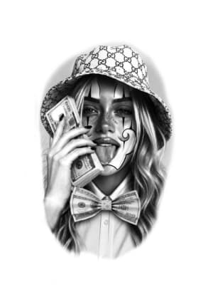 Image of Rich Clown Face girl